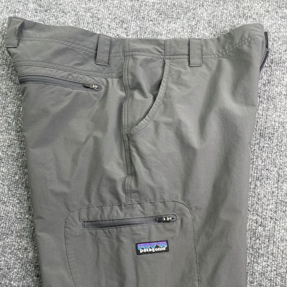 Patagonia Quandary Hiking Pants Men 34 Gray Straight Leg Outdoor Technical Trail